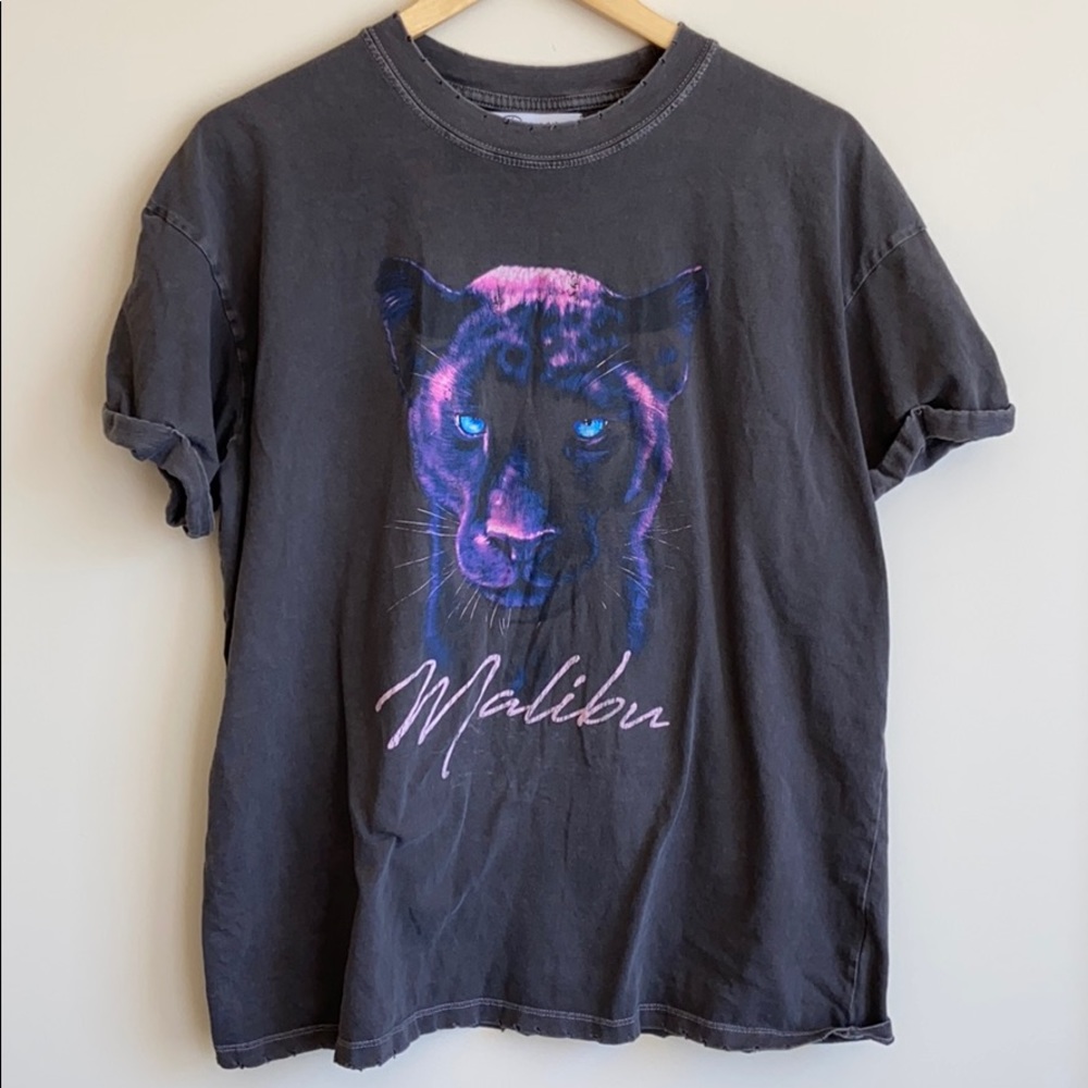 Girl Dangerous LA Malibu Panther Boyfriend Tee!